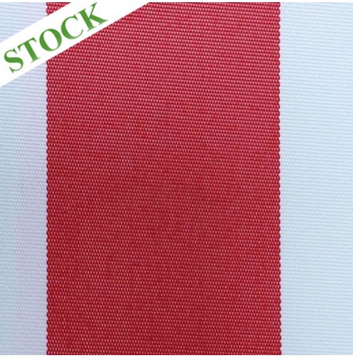 Helios Stripe Red Outdoor Fabric
