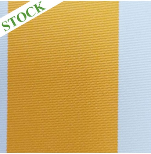 Helios Stripe Sunshine Yellow Outdoor Fabric