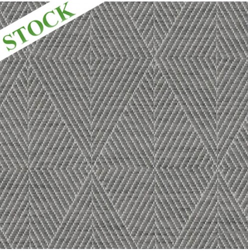 Liestal White/Ash Grey 161 (Dark Side) Outdoor Fabric