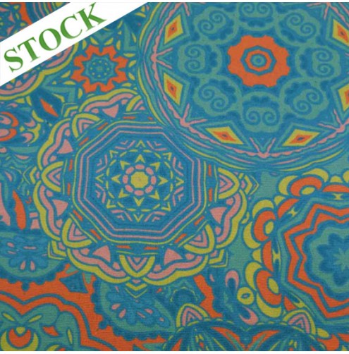 Porto Mandala Mint 6011 Outdoor Fabric
